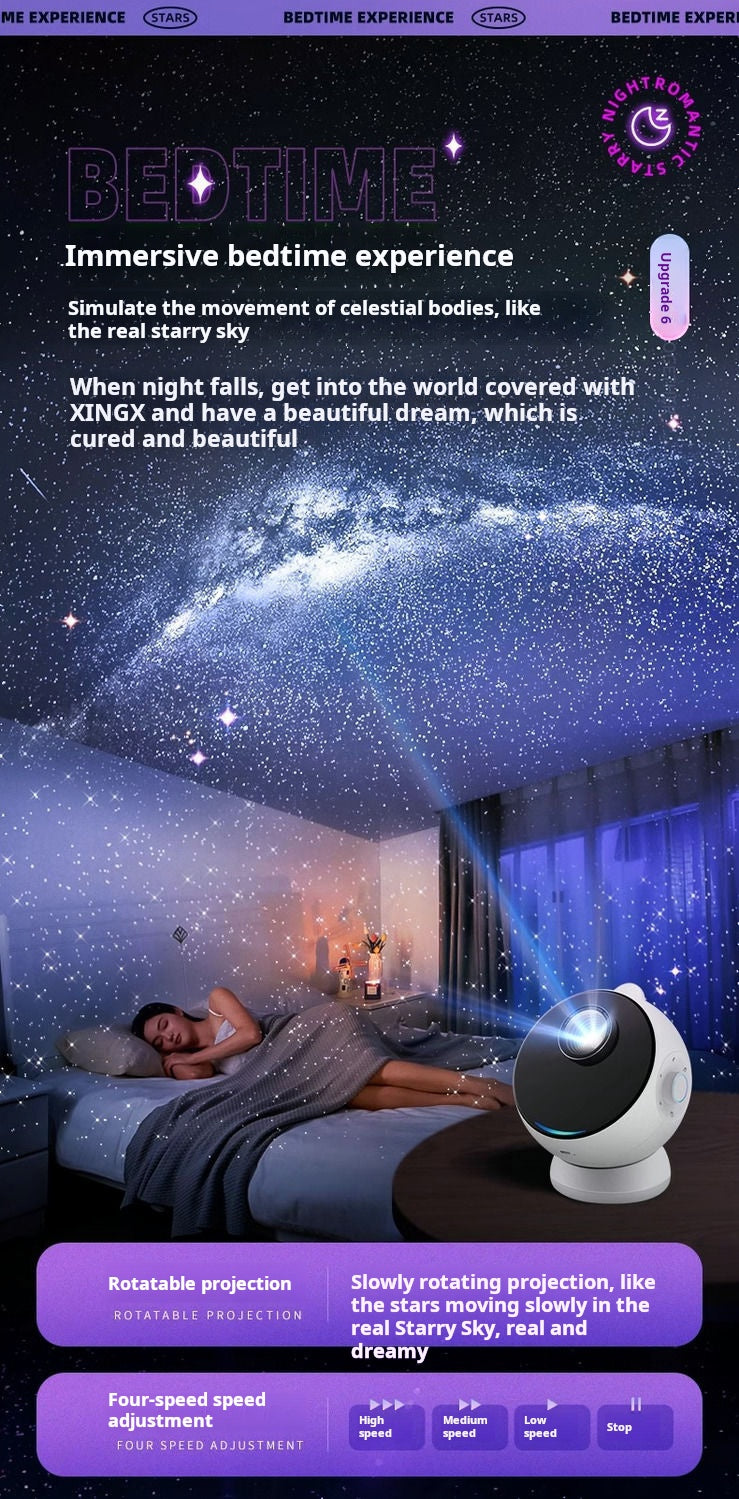 001 Ambient light starry sky top projector night light starry sky ceiling room bedroom